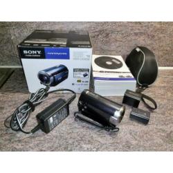 Sony Handycam HDR-CX305E Zwart + Etui + Extra accu