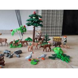 Bos vol dieren en andere attributen