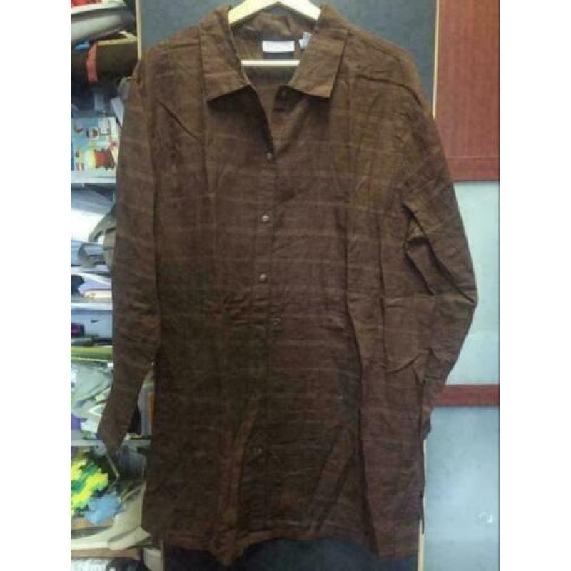 Bruin dames blouse, maat: l