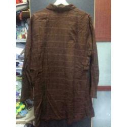 Bruin dames blouse, maat: l
