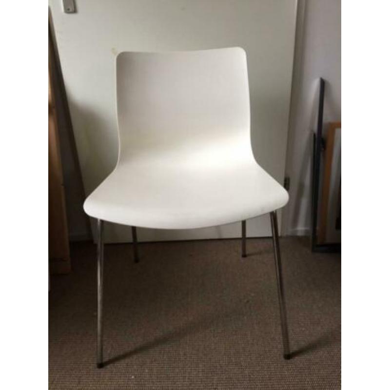 Mooie witte eetkamerstoelen