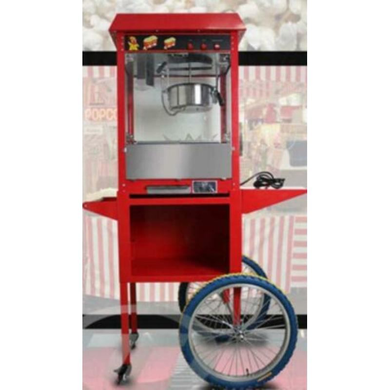Popcorn machine incl 75 porties popcorn te huur