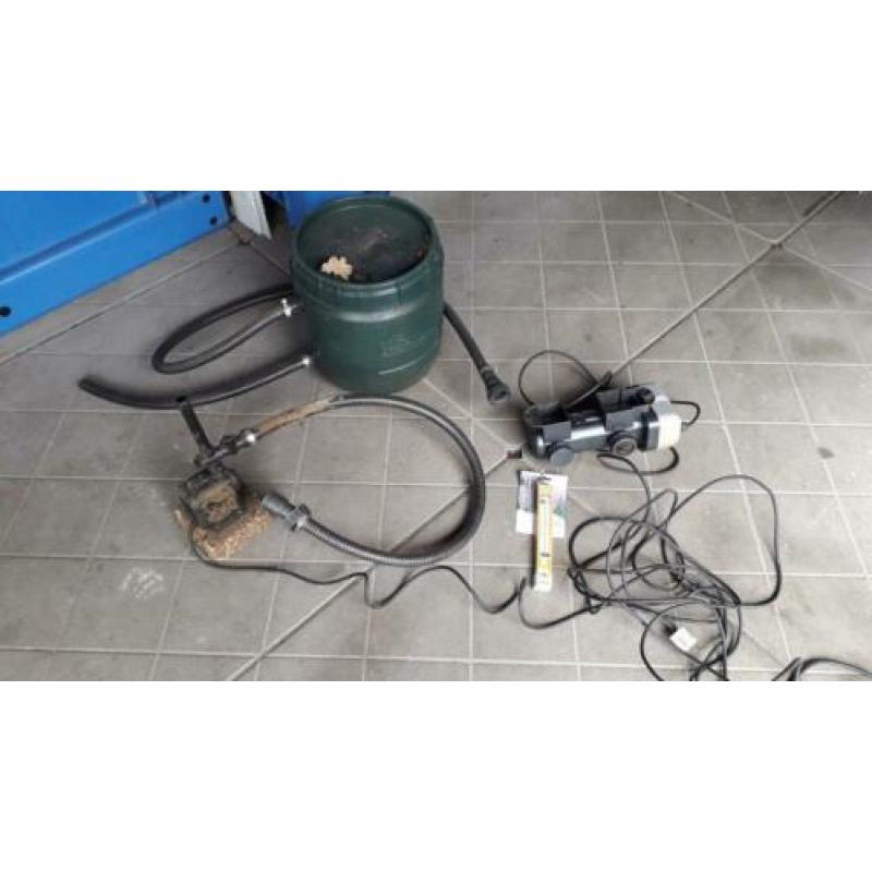 Pomp met filter en uv lamp