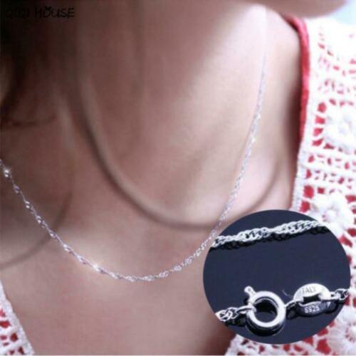 Nieuw! 925 sterling zilveren Collier gedraaid - ketting
