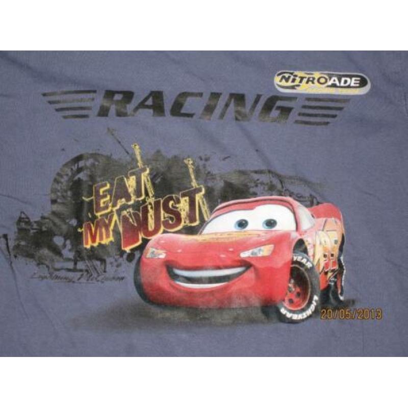 Disney Cars blauwe longsleeve maat 8A