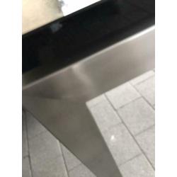 Eetkamertafel rvs/ graniet