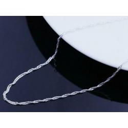 Nieuw! 925 sterling zilveren Collier gedraaid - ketting