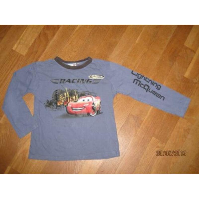 Disney Cars blauwe longsleeve maat 8A