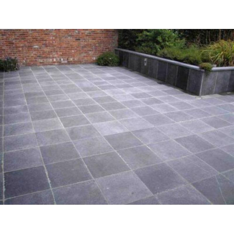 Vietnamees hardsteen Anticato tuintegels 40x40 cm verouderd