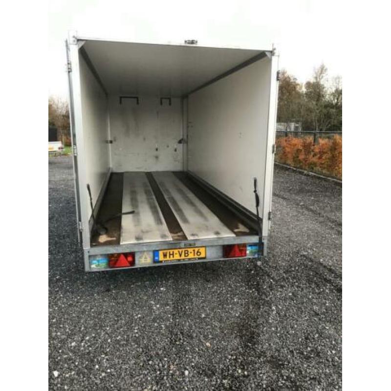 Mooie aanhanger van Hapert dubbele as, tandemasser