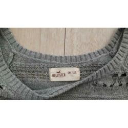 Hollister grijze trui/top S