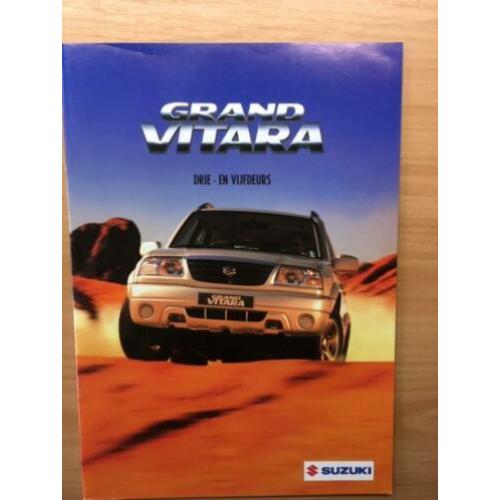 Autofolder/Brochure Suzuki Grand Vitara 3 en 5 deurs 01