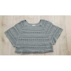 Hollister grijze trui/top S