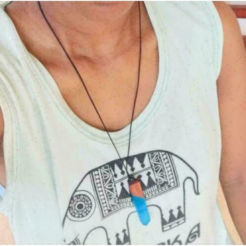 Leanzi man vrouw unisex sieraad touw hanger nieuw