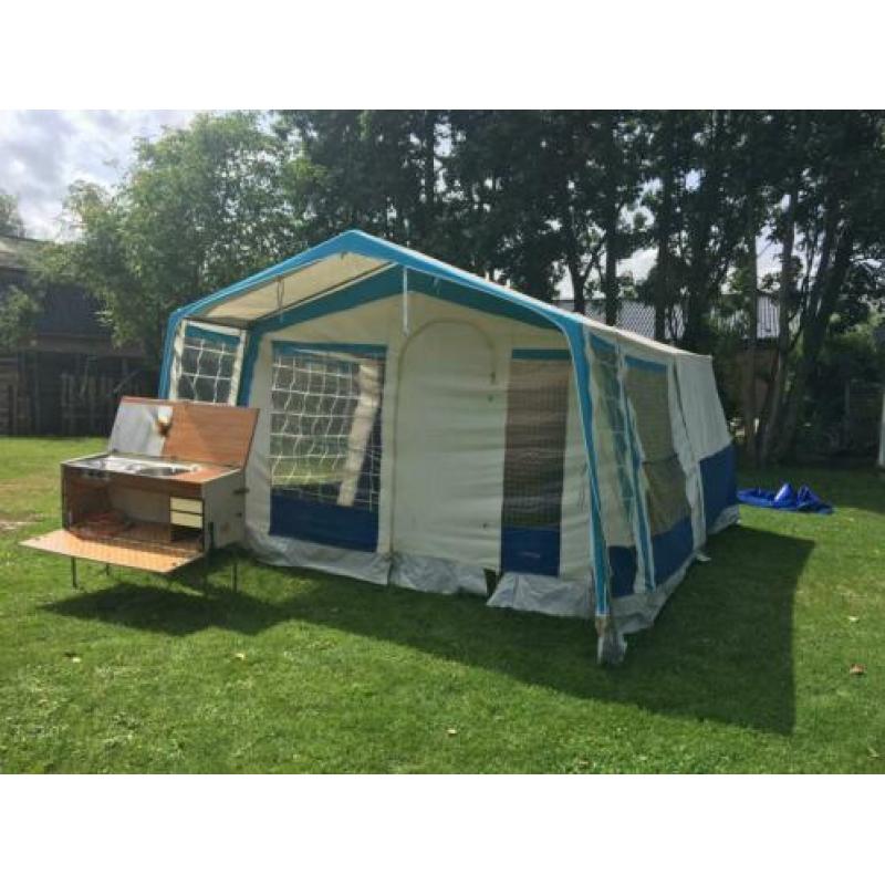 Tent vouwwagen kamperen 6 personen