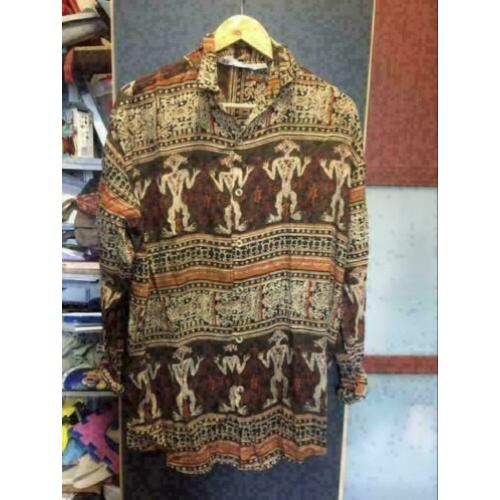 Tribal print blouse, maat; m/l