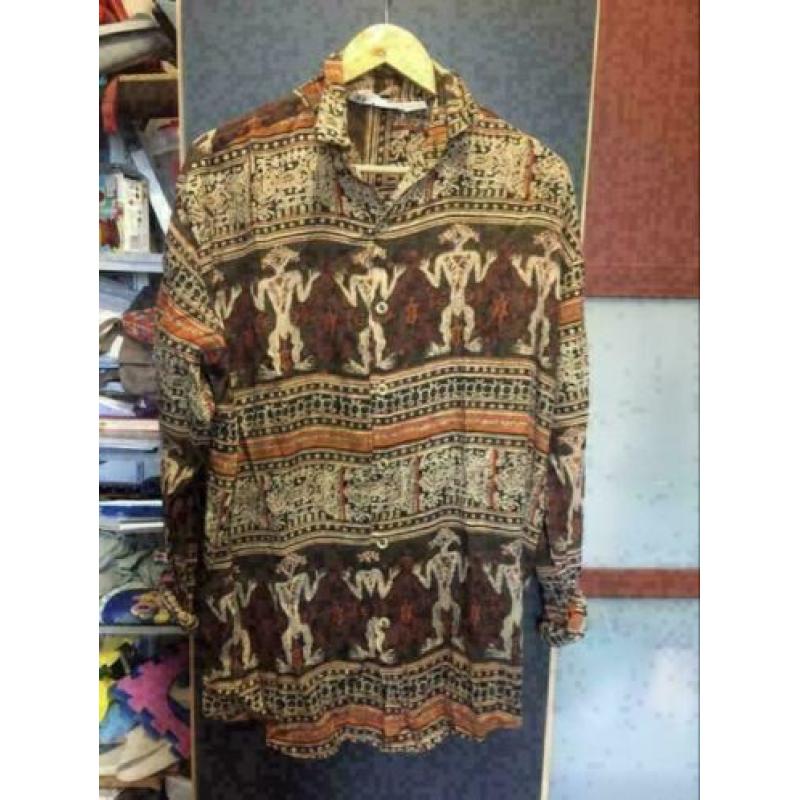 Tribal print blouse, maat; m/l
