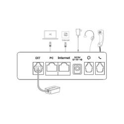 TELEFOON, YEALINK, Ultra-elegant IP Phone SIP-T41-P, VoIP