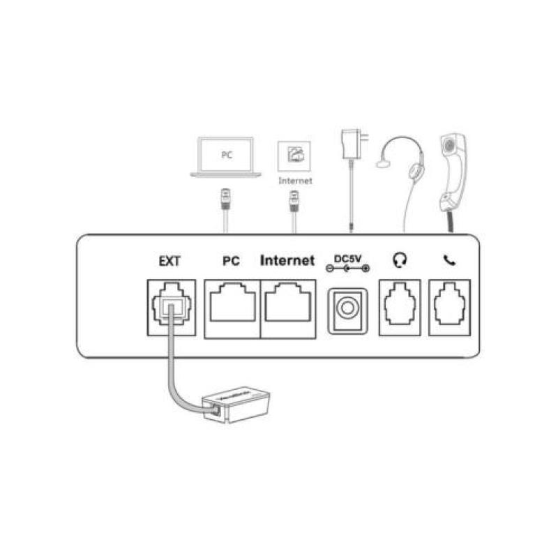 TELEFOON, YEALINK, Ultra-elegant IP Phone SIP-T41-P, VoIP