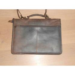 Gio Gini laptop tas leer heren