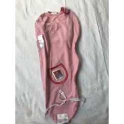2 slaapzakken puckababy piep 0- 3 maanden / 56 / roze en wit