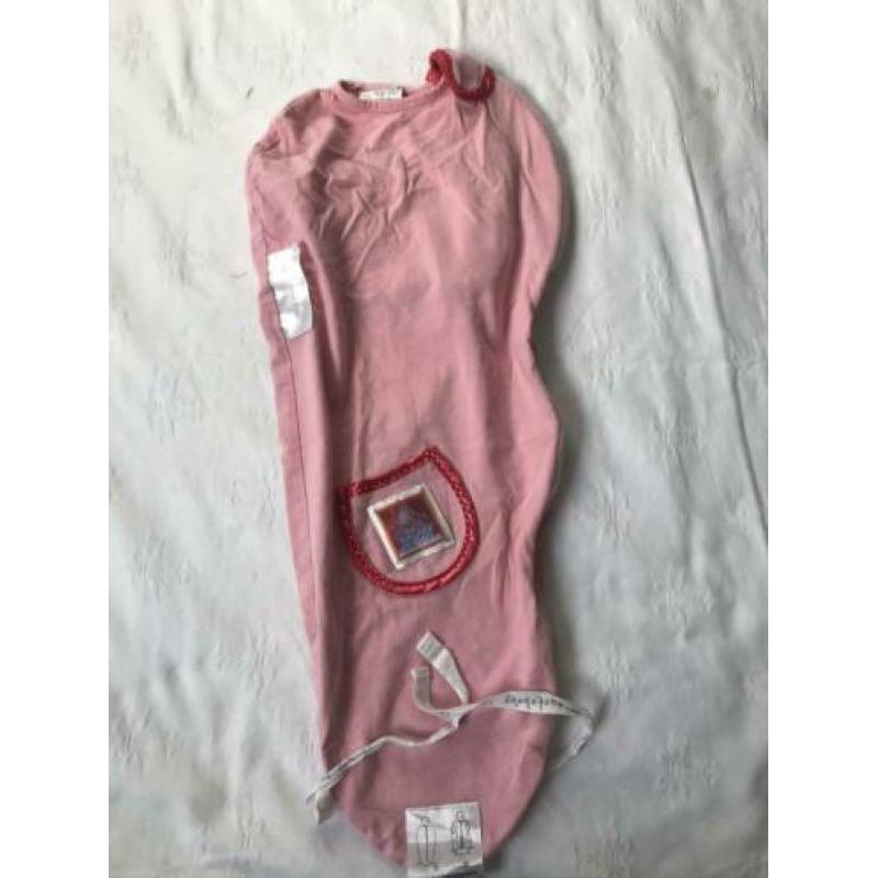 2 slaapzakken puckababy piep 0- 3 maanden / 56 / roze en wit