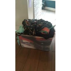 Bak vol kleding maat S 36 jurk top broek bikini