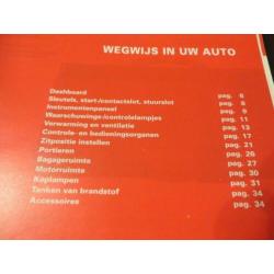 Instructieboek Fiat Panda, Fiat Panda 4x4 1997, boordmap