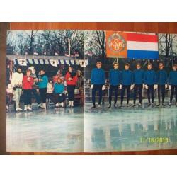 Uitklapposter Kernploeg KNSB 1966 (Schaatsen)