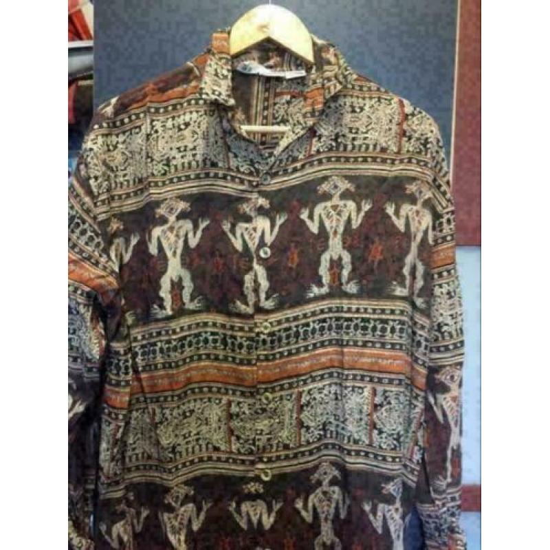 Tribal print blouse, maat; m/l