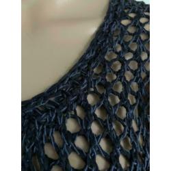 D1114 Miss Etam maat XL=46/48 trui blauw