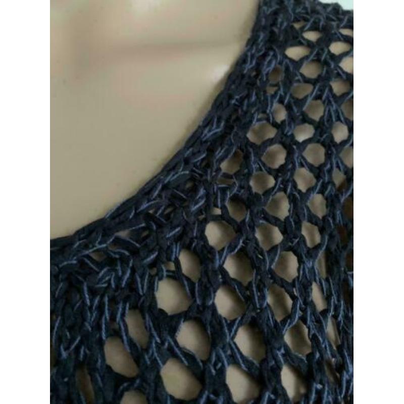 D1114 Miss Etam maat XL=46/48 trui blauw