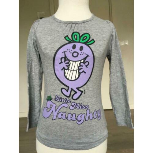 MR. MEN LITTLE MISS shirt grijs mt 116 / 122 ZA