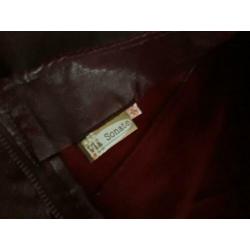 Leren rok bordeaux 36