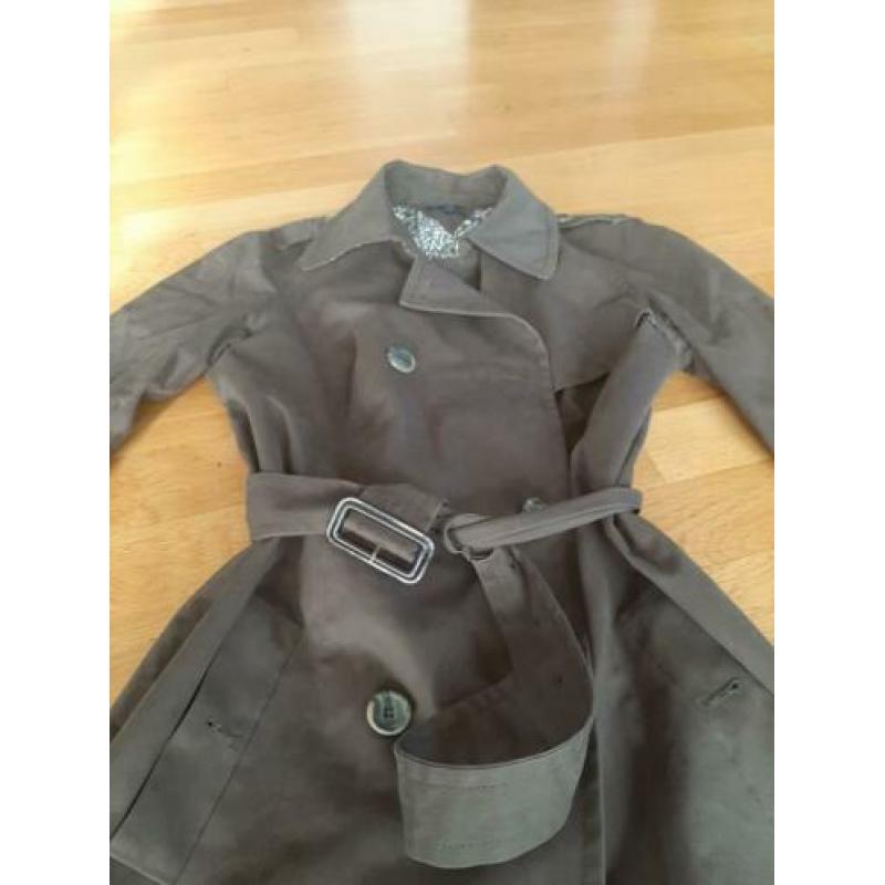 Nieuw tommy hilfiger bruine trenchcoat jas s 36 pauw