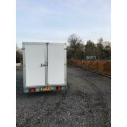 Mooie aanhanger van Hapert dubbele as, tandemasser