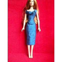 Voor Tonner Tyler "16 dolls OOAK zijden jurk goudgeel
