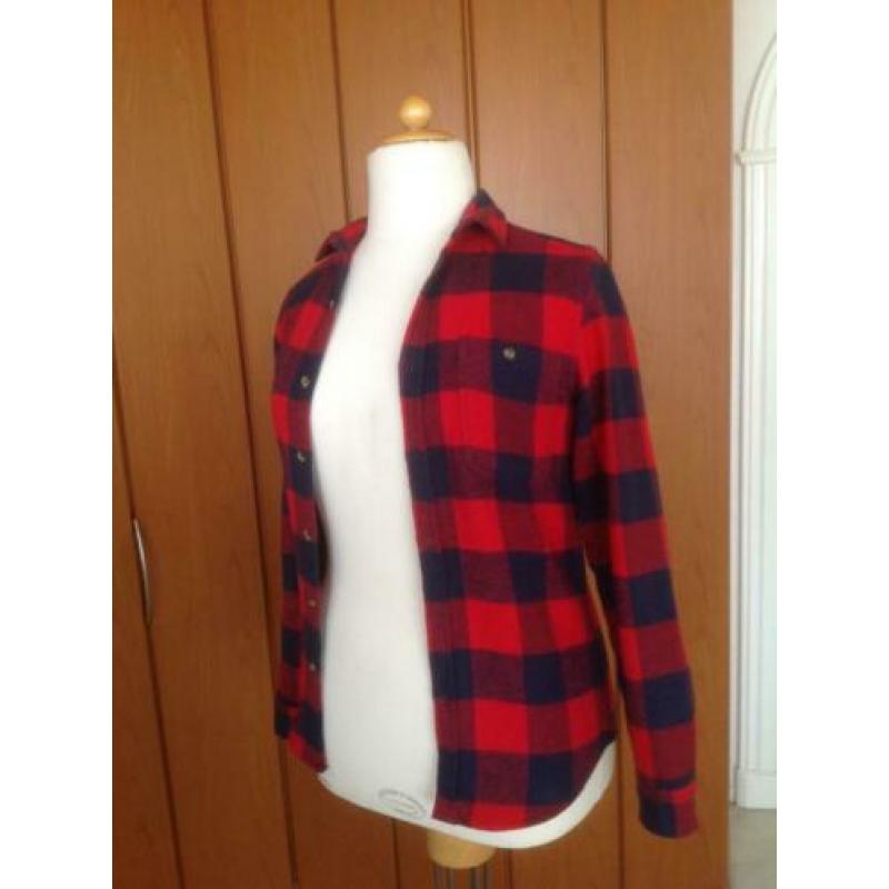 Superleuke rood blouse met lange mouw Cedar Wood State. Maat