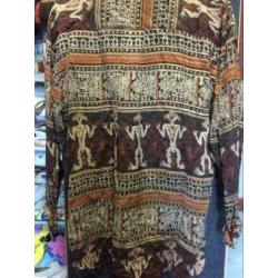 Tribal print blouse, maat; m/l