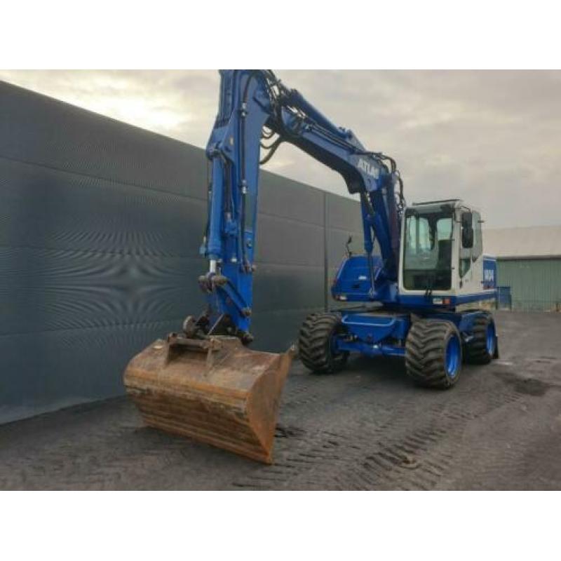 Atlas 1404 mobiele banden kraan wielkraan graafmachine