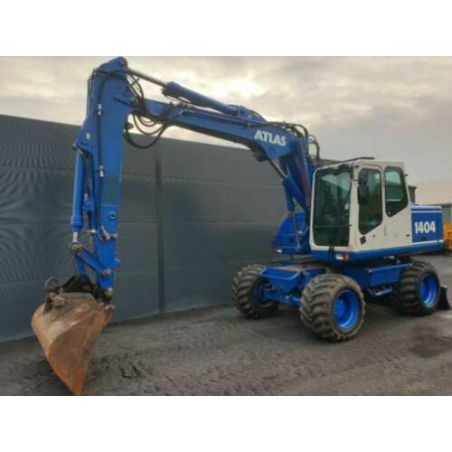 Atlas 1404 mobiele banden kraan wielkraan graafmachine