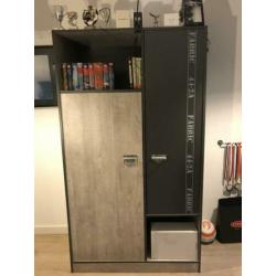 Bed met kast stoere combinatie