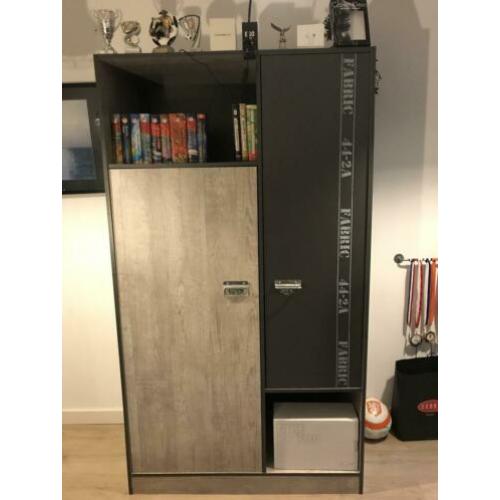 Bed met kast stoere combinatie
