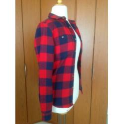 Superleuke rood blouse met lange mouw Cedar Wood State. Maat