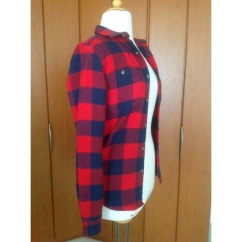 Superleuke rood blouse met lange mouw Cedar Wood State. Maat
