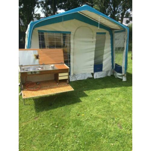 Tent vouwwagen kamperen 6 personen