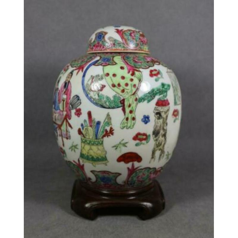 Porselein Famille Verte Gemberpot China