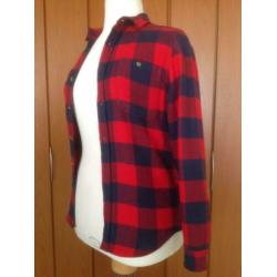 Superleuke rood blouse met lange mouw Cedar Wood State. Maat