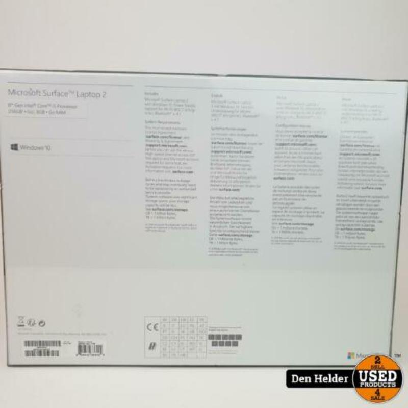 Microsoft Surface Laptop 2 i5 8GB 256GB GARANTIE 02-03-2022
