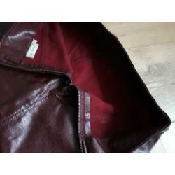 Leren rok bordeaux 36